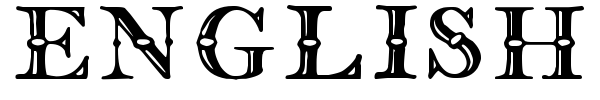 English Two Line TFB font preview
